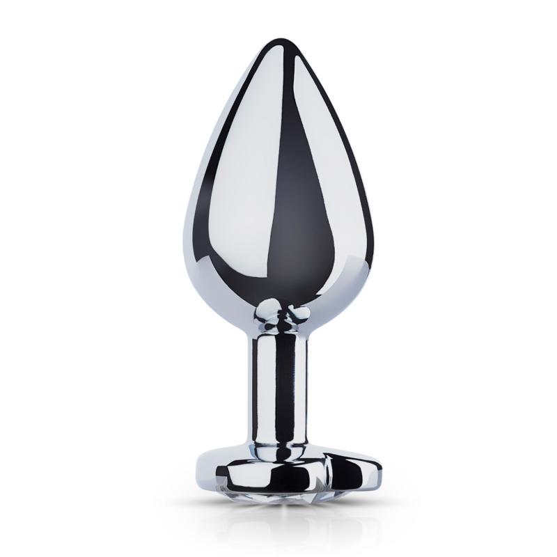 EasyToys »Silber Herz M« Analplug aus Metall