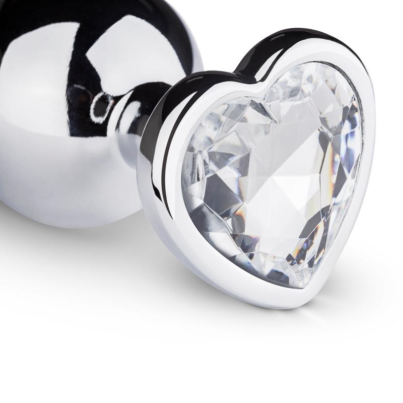 EasyToys »Silber Herz M« Analplug aus Metall