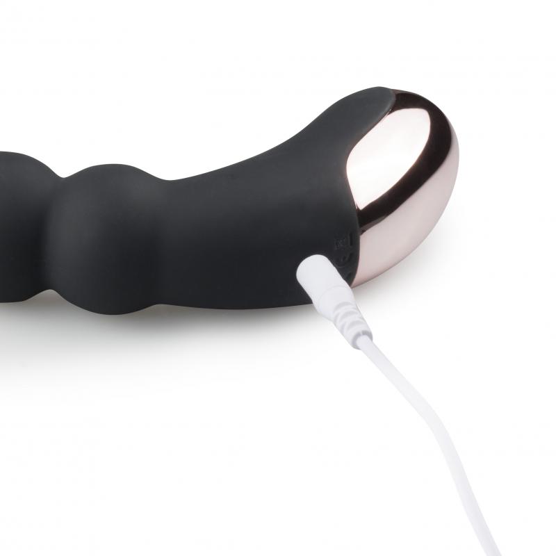 Pleasure Me Vibrator mit geripptem Schaft - schwarz