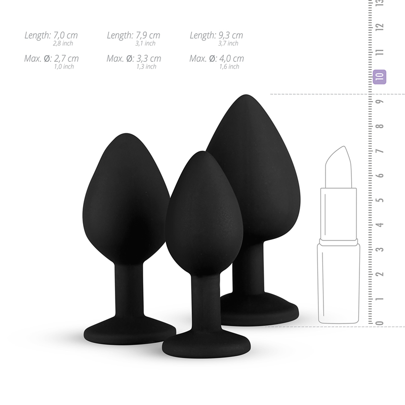 EasyToys »Diamant« Analplug-Set