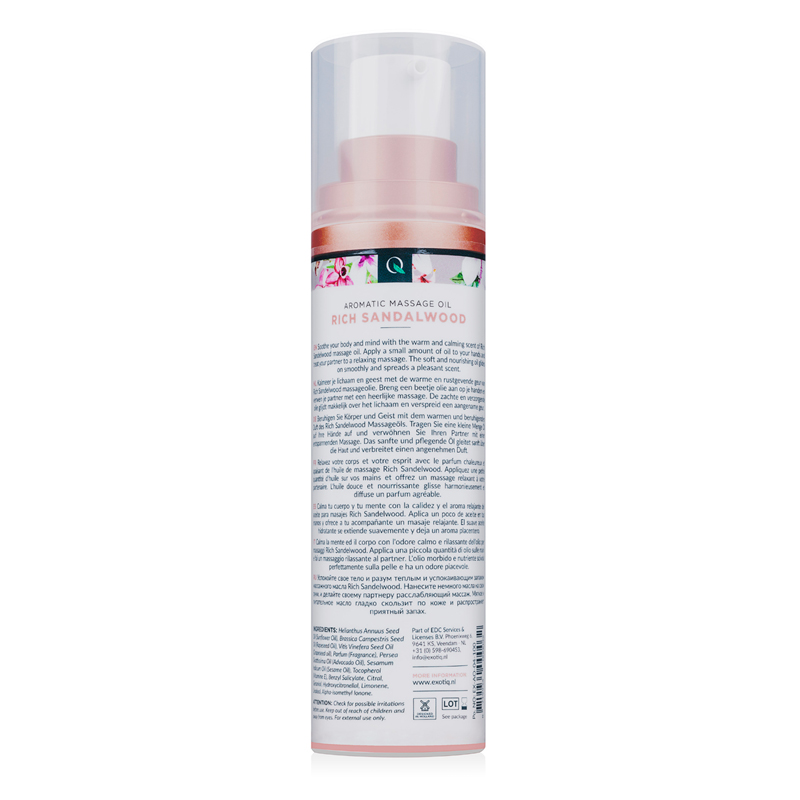 Exotiq Massageöl Rich Sandalwood - 100 ml