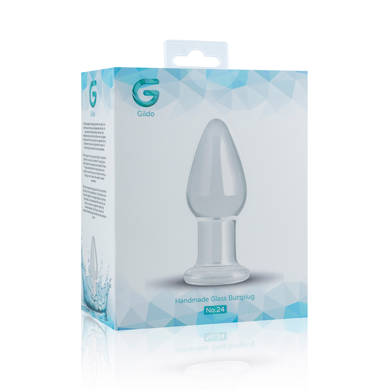 Gildo »Transparent« Analplug aus Glas - 9.4cm
