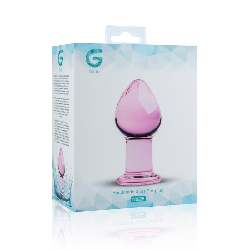 Gildo »Rosa« Analplug aus Glas - 9cm