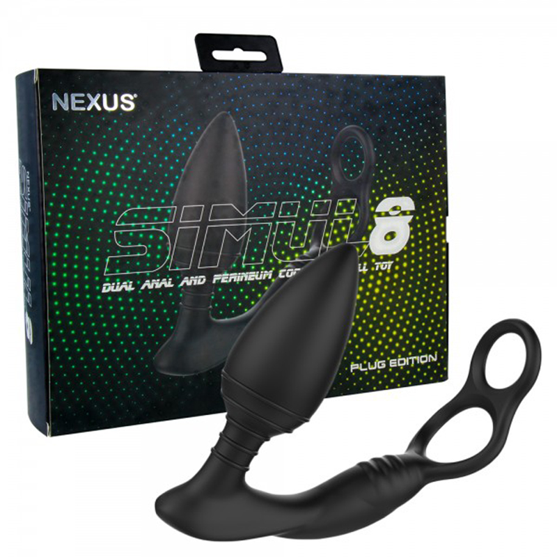 Nexus »Simul8« Analvibrator mit Penisring