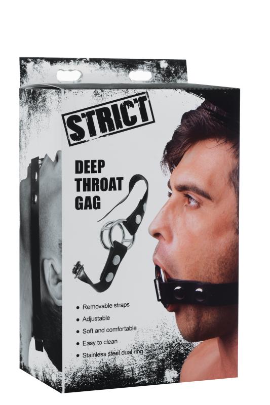 Strikt Leder %27Deep Throat%27 Knebel