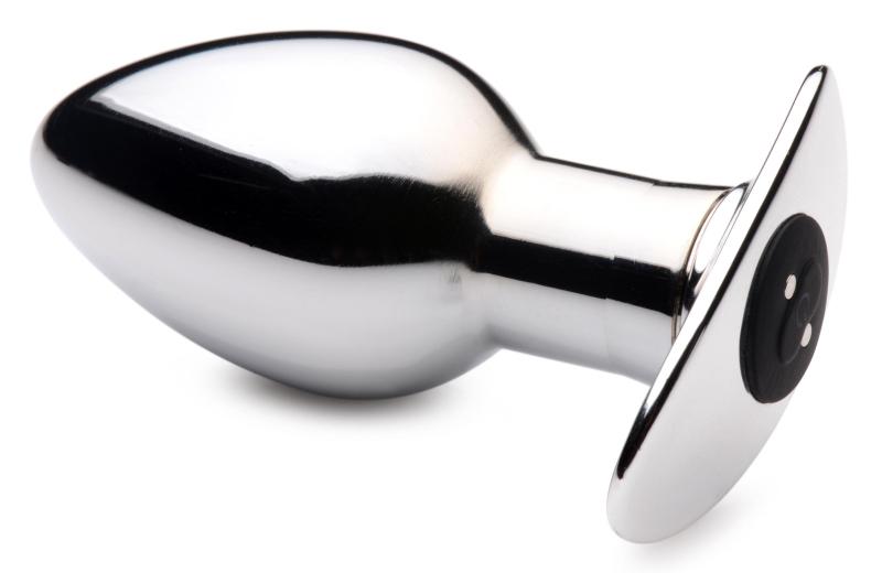 Master Series »Chrome Blast« Analplug mit Vibration & Fernbedienung