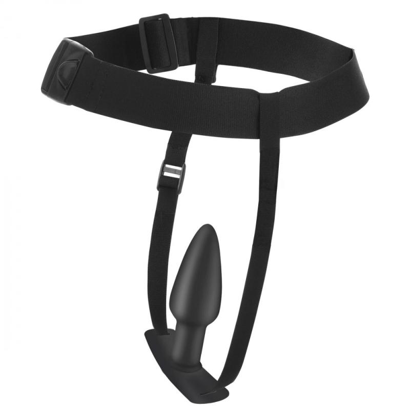 Master Series »Bum Tastic« Analplug mit Vibration & Gurtzeug