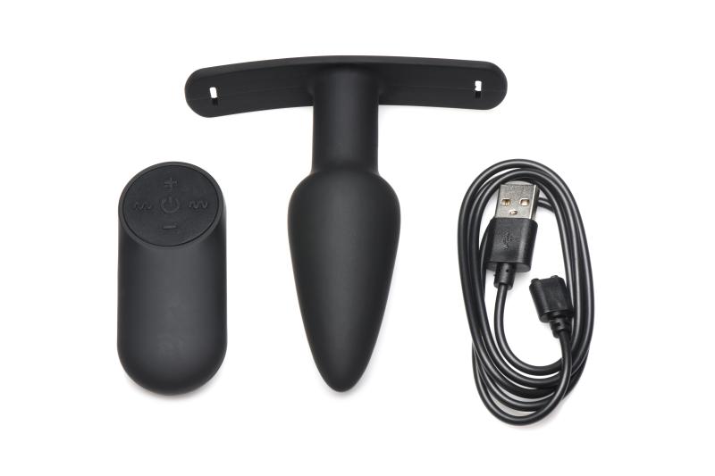 Master Series »Bum Tastic« Analplug mit Vibration & Gurtzeug