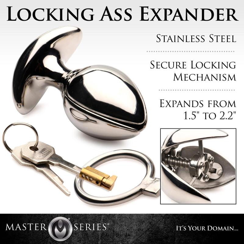 Master Series »Ass Vault« Analplug mit Schloss