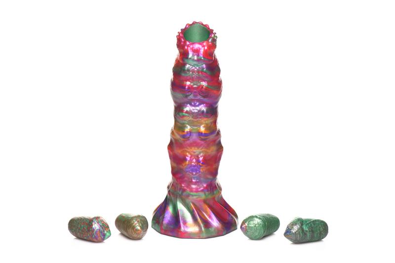 Ovipositor-Dildo mit Eiern