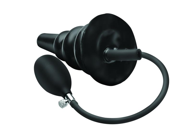 Aufblasbarer Einlauf-Buttplug - Schwarz