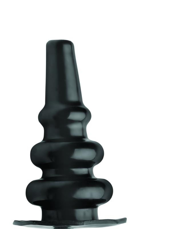Aufblasbarer Einlauf-Buttplug - Schwarz