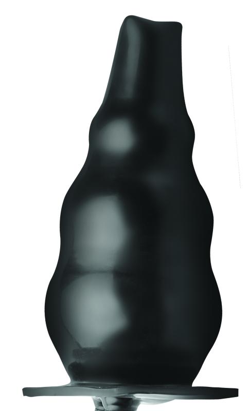 Aufblasbarer Einlauf-Buttplug - Schwarz