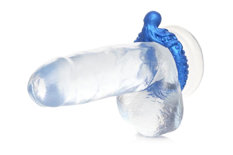 XR Brands - Poseidons Octo-Ring Silikon-Penisring - Blau