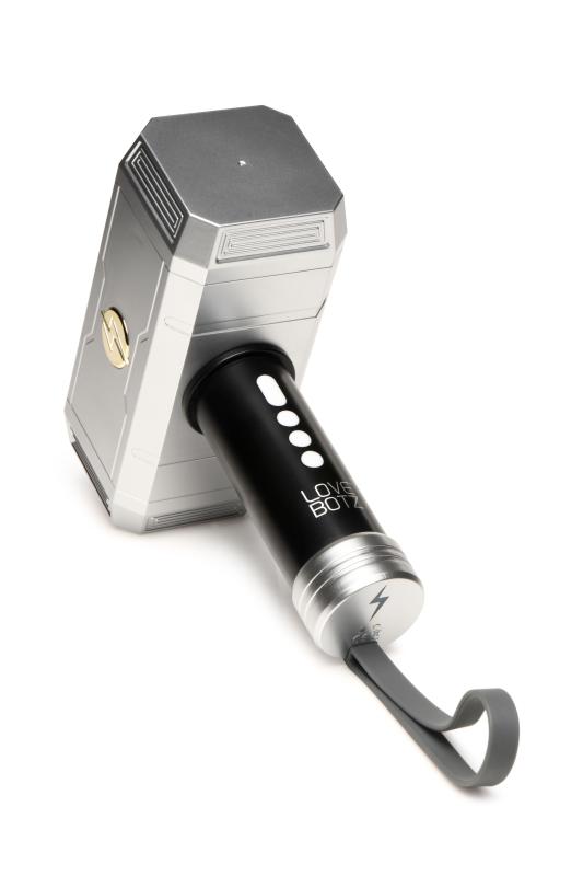 XR Brands - Thunder Stroker Saugender Masturbator - Silber & Schwarz