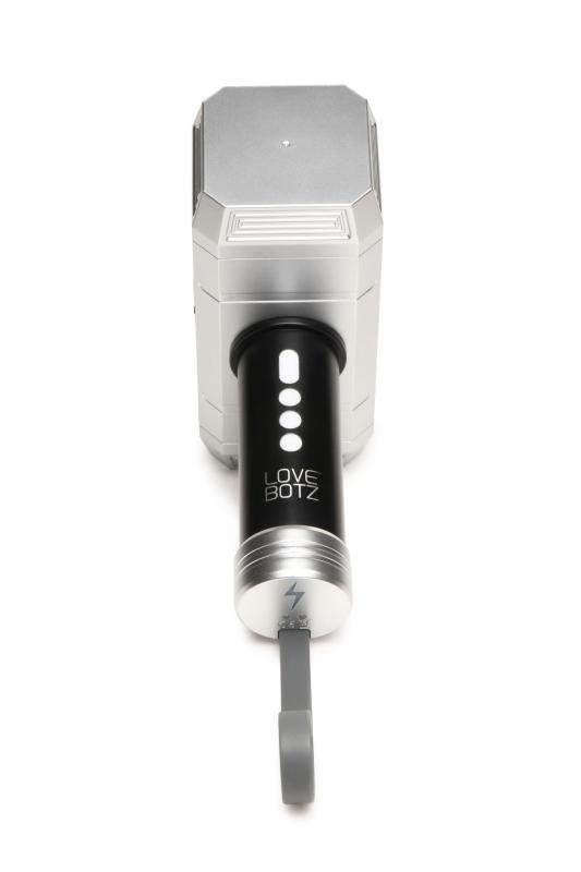 XR Brands - Thunder Stroker Saugender Masturbator - Silber & Schwarz