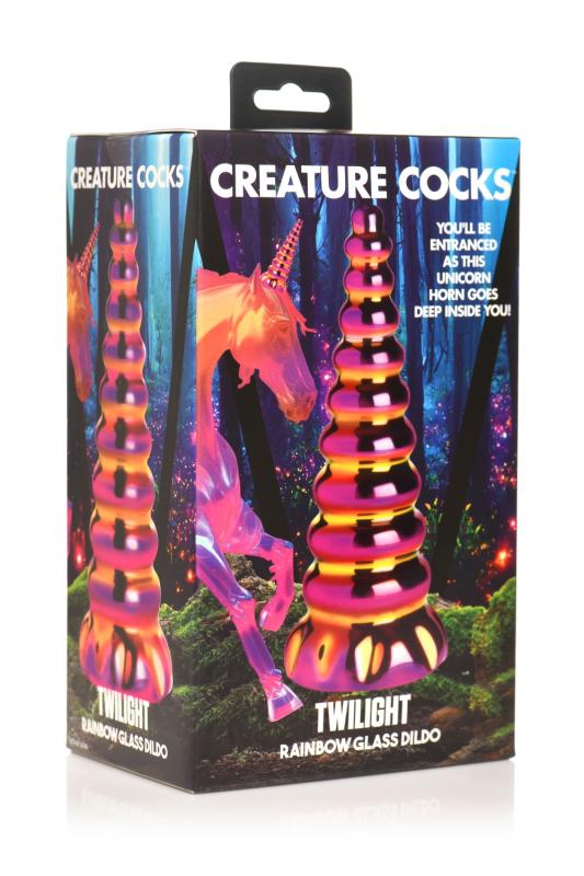 XR Brands - Twilight Regenbogen Glas Dildo