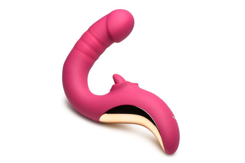 XR Brands - Tease & Please Leckende & Stoßende Vibrator - Rosa