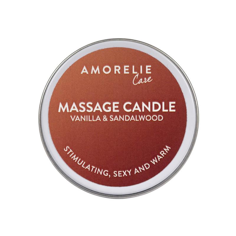 AMORELIE Care »Vanilla & Sandalwood« Massagekerze