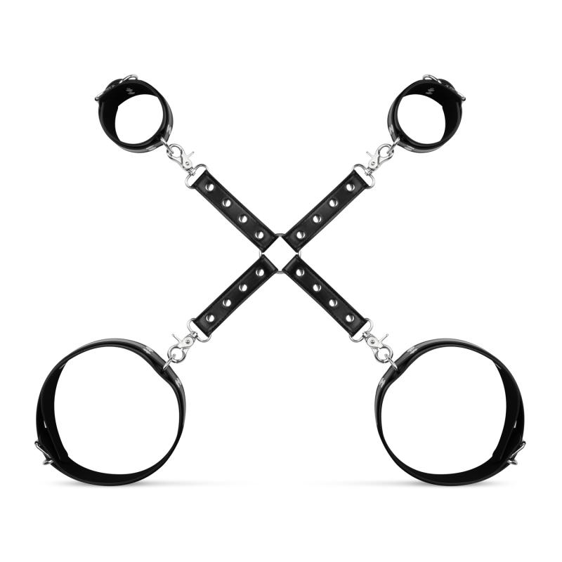 Bedroom Fantasies - Handschellen- und Hogtie-Set - Schwarz
