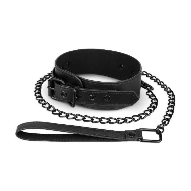 Bedroom Fantasies Halsband mit Leine aus Kunstleder