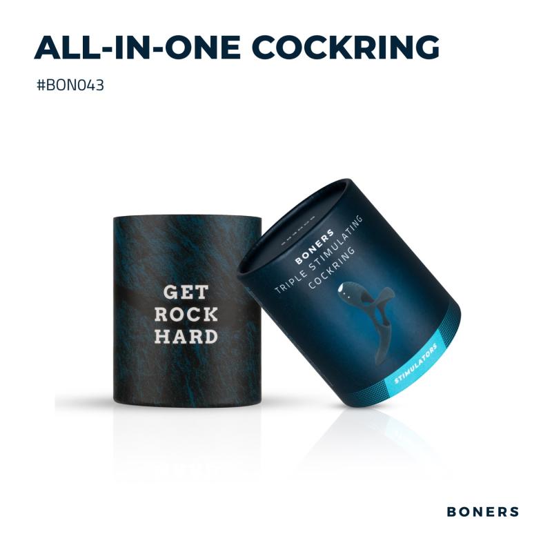Boners »Dreifachpunkte« Penisring mit Vibration