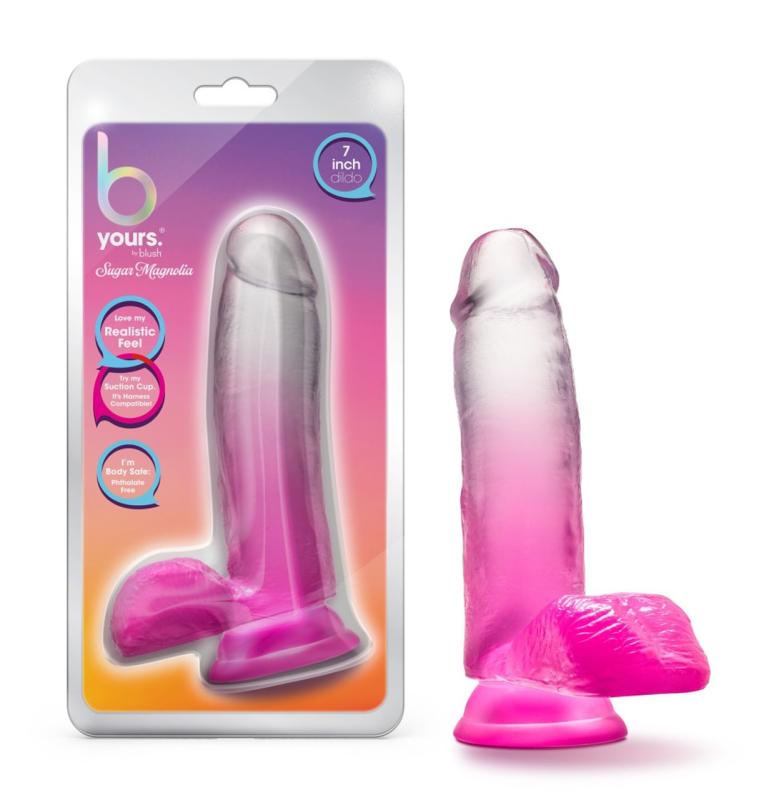 B Yours - Sugar Magnolia Dildo 17 cm - Fuchsia