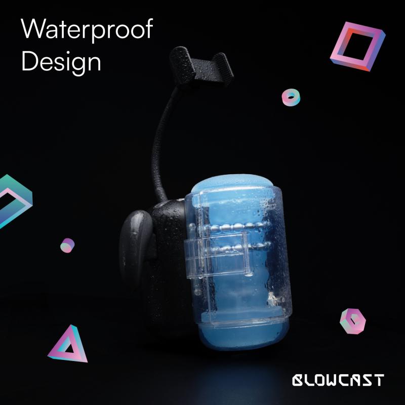 BLOWCAST »Wingman Plus« Silikon-Masturbator mit Massage-Perlen & Heizfunktion