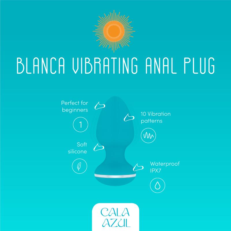Cala Azul - Blanca Vibrierender Analplug