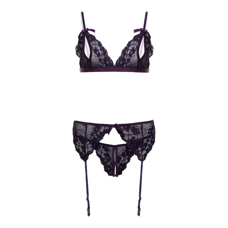 Christine »Axelle« Offene Dessous-Set
