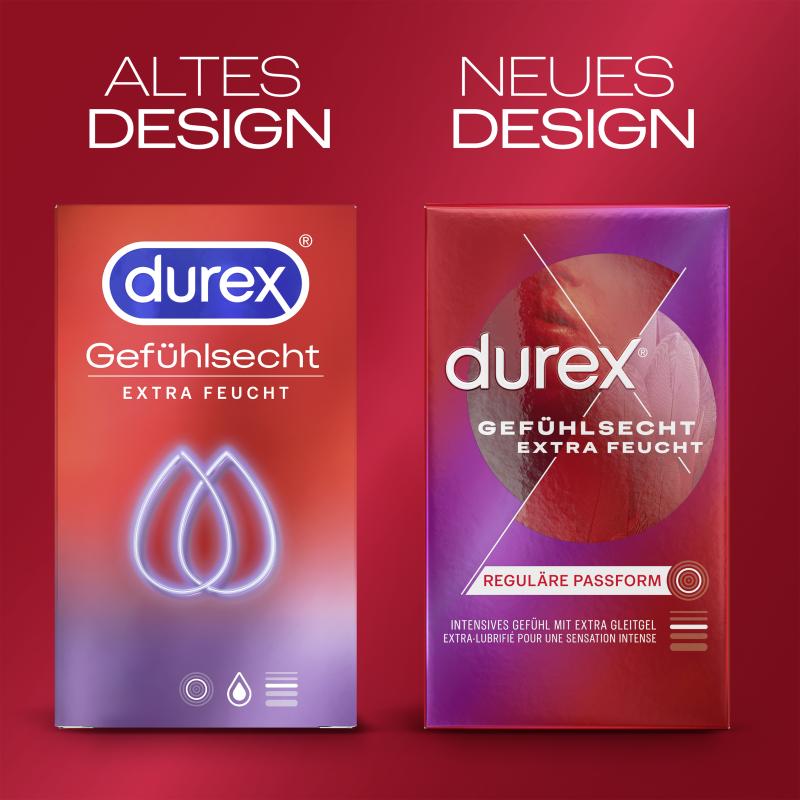 Durex Gefühlsecht Extra Feucht - 8 Stk