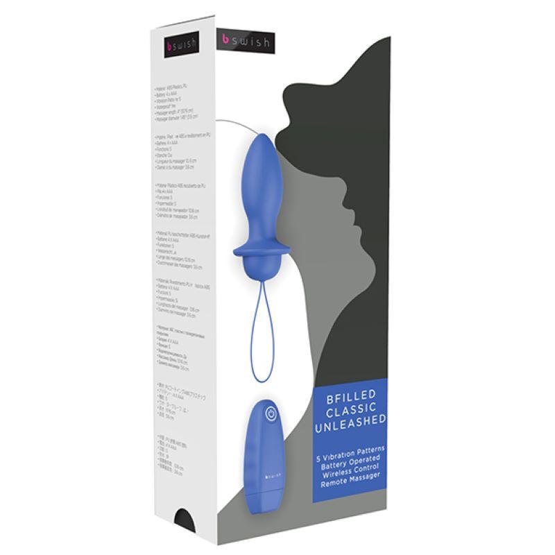 B Swish - Bfilled Vibrierender Plug - Denim