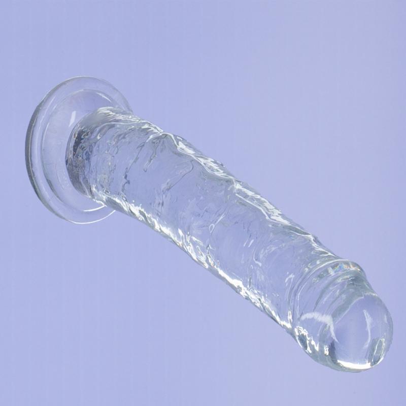 Crystal Addition - Transparenter Realistischer Dildo - 20 cm