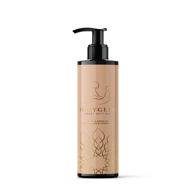 BodyGliss - Massageöl und Gleitmittel in 1 Erdbeere & Champagner - 150 ml