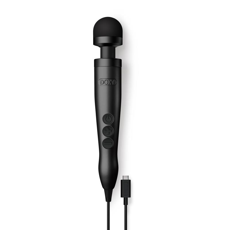 Doxy 3 USB-C Wand Vibrator - Schwarz