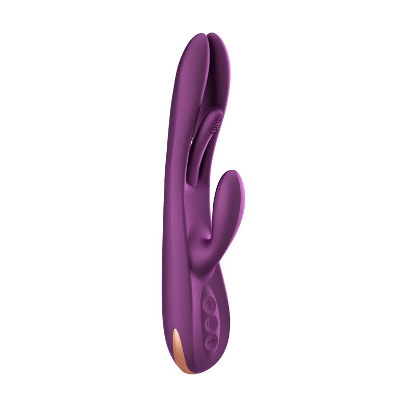 HoneyPlayBox - Terri App-gesteuerter Kinky Finger Tapping Rabbit Vibrator Lila