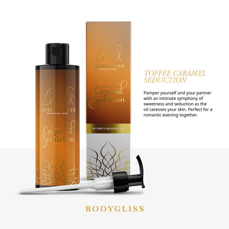 BodyGliss - Massageöl und Gleitmittel in einem Toffee Karamell - 150 ml