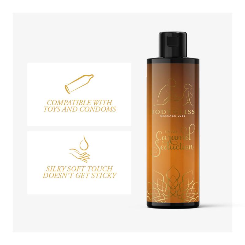 BodyGliss - Massageöl und Gleitmittel in einem Toffee Karamell - 150 ml