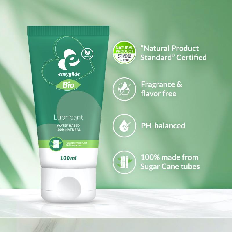EasyGlide - Bio & Natural Wasserbasiertes Gleitmittel Duftfrei - 100 ml