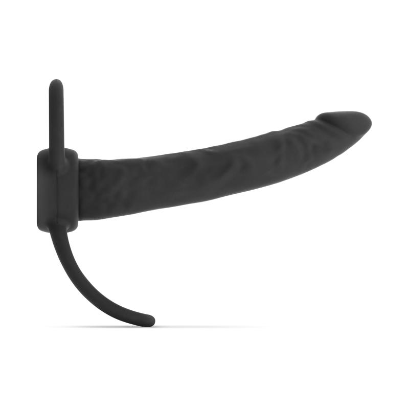 Men Only - Dildo mit Penisring - Schwarz