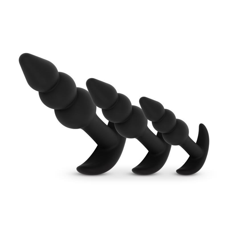 Easytoys - Butt Plug Trio - Schwarz