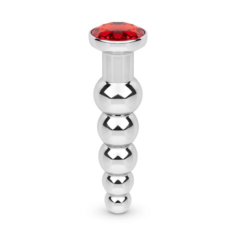 Analplug mit Edelstein - Rot