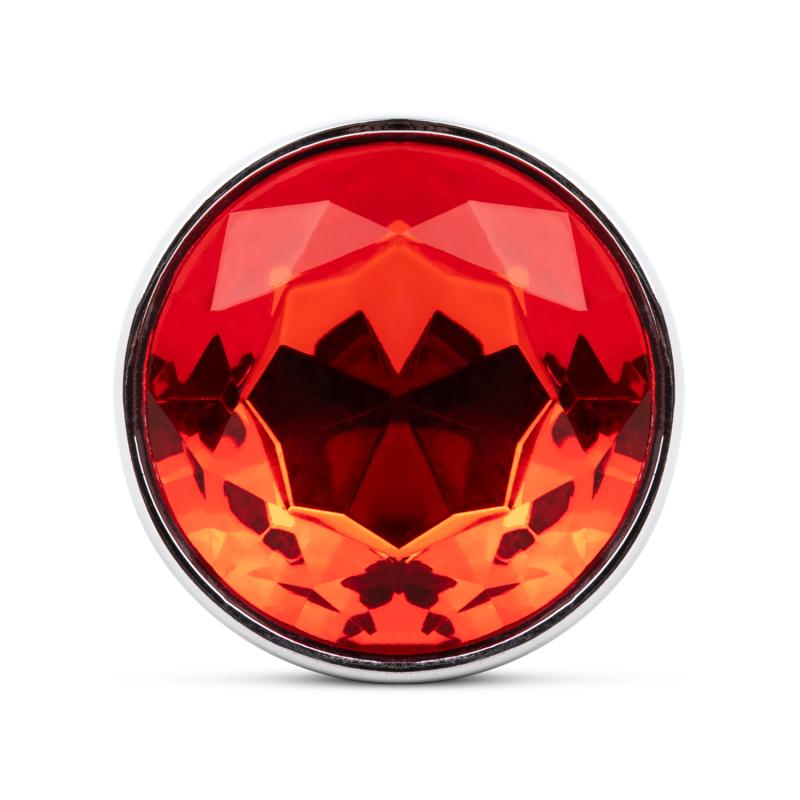 Analplug mit Edelstein - Rot