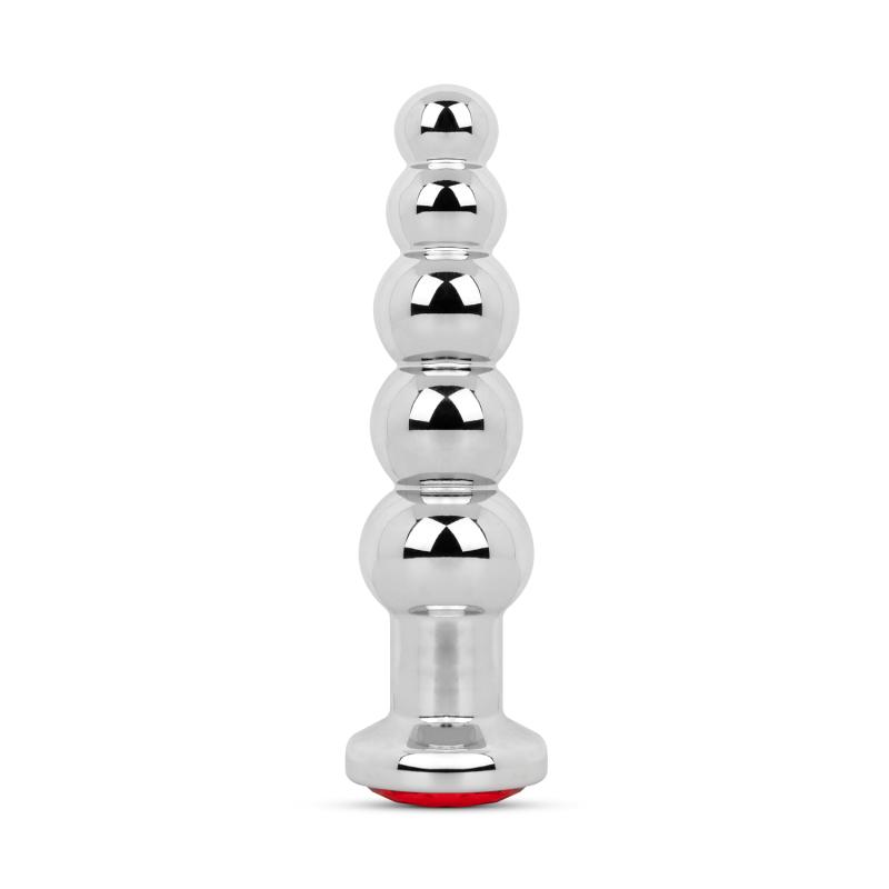 Analplug mit Edelstein - Rot