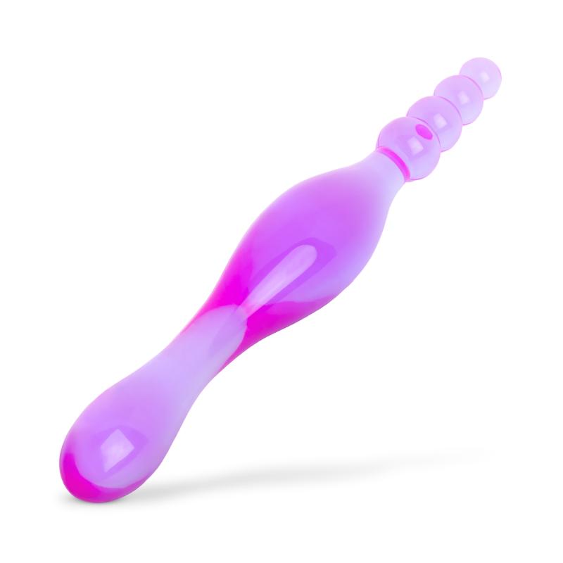 Galaxy Analkugeln und Plug - Lila