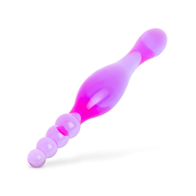Galaxy Analkugeln und Plug - Lila