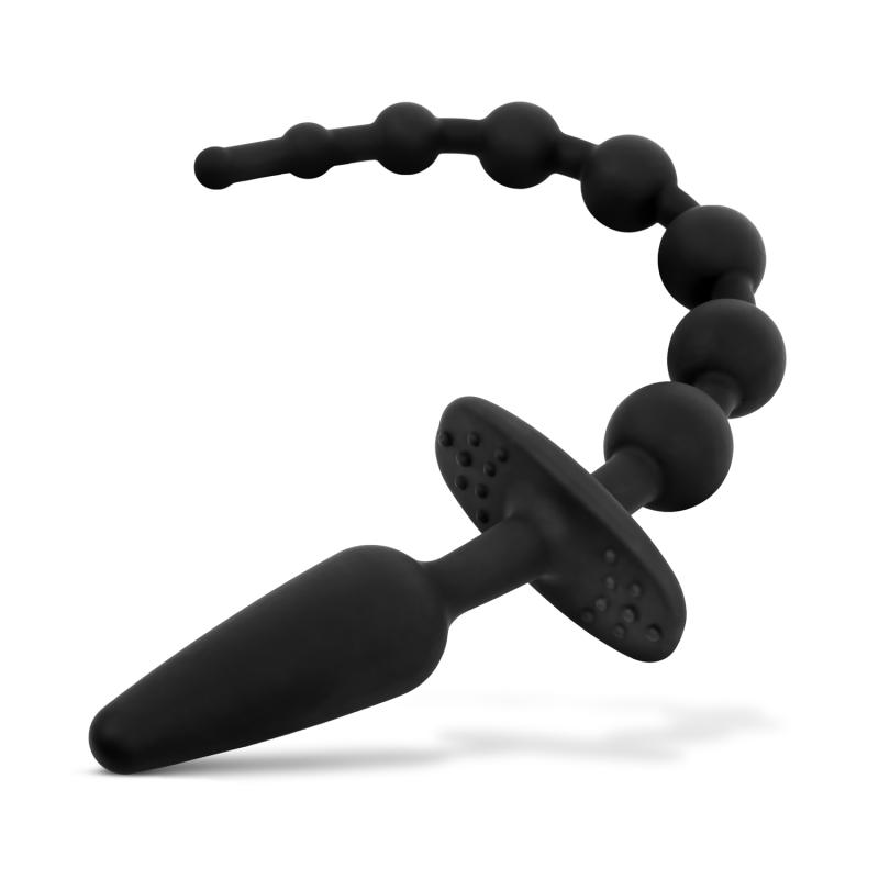 Anal Plug und Kugeln - Schwarz