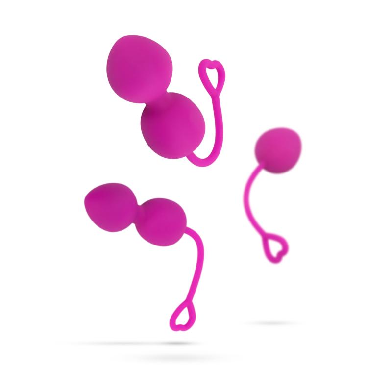 Gewichtetes Kegelball-Set – Fuchsia