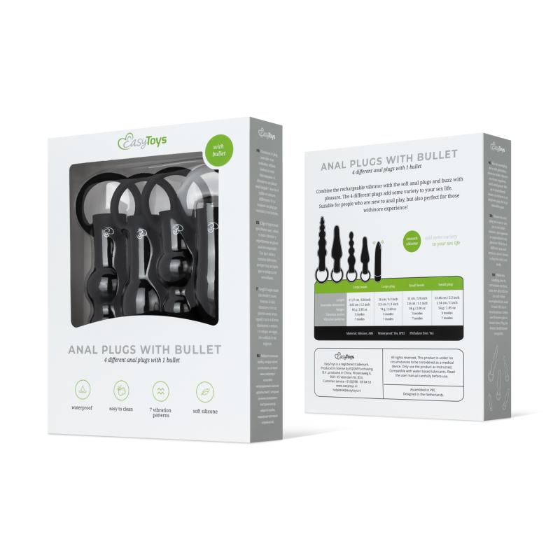 EasyToys »Bullet« Analplug-Sets