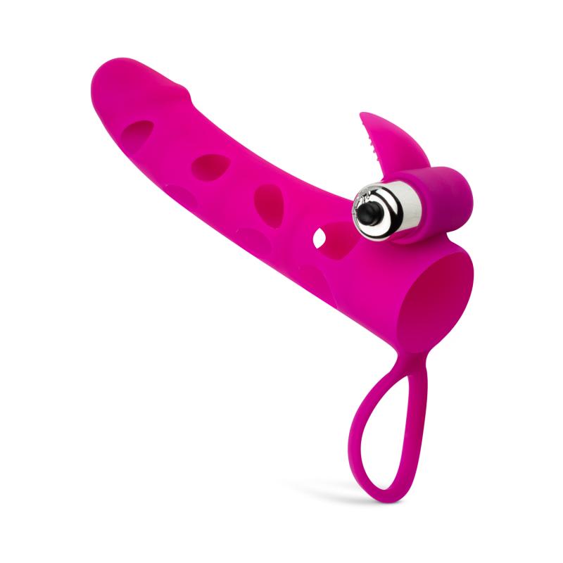 Penisärmel mit Bullet-Vibrator - Rosa